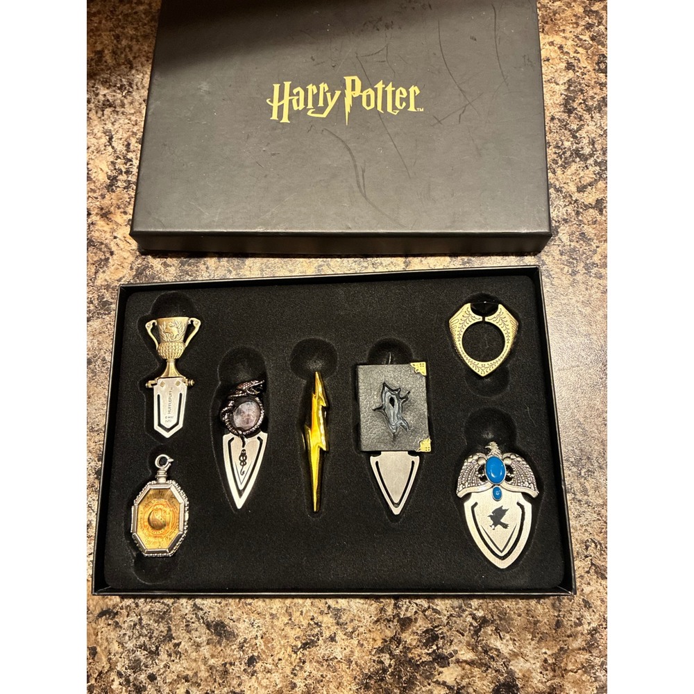 Harry Potter Horcrux Bookmark Set 7 Piece Collector Metal Bookmarks in Box
